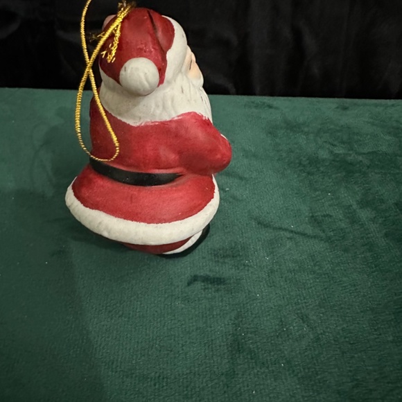 Vintage Ceramic Bisque Santa Clause ornament - Picture 5 of 7